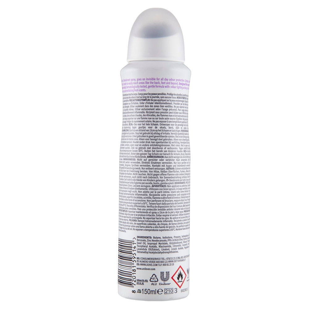 Dove Whole Body Deo Sensitive lavender & camomile scent 150 ml